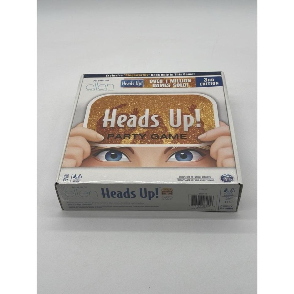 Heads Up! Party Game Trivia 100% Complete 1st Edition Family Fun 2013 Ellen New